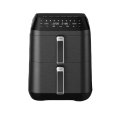 Smart Dual-Basket Air Fryer with Touch Screen and Overheat Protection